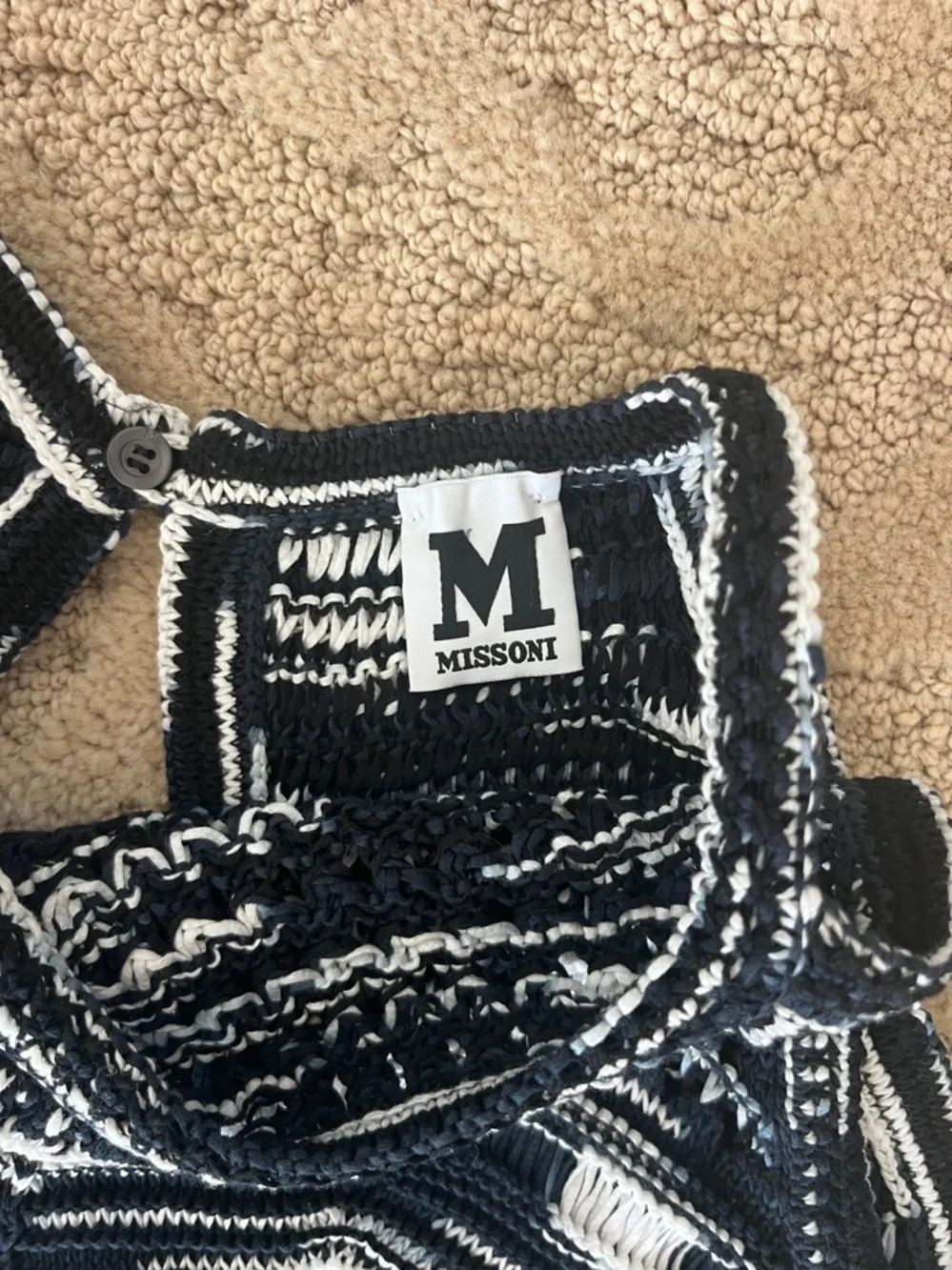 M Missoni Black & White Knit Dress and cardigan set Size IT 42 US 6 - Picture 5 of 15